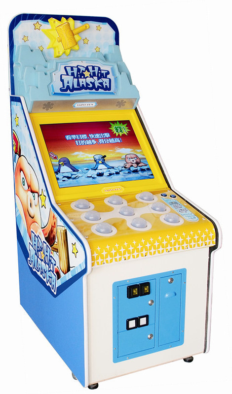 Hot Selling Coin Operated Arcade Indoor Sport Amusement Hit Hit Alaska Lottery Redemption Game Machines  For Sale