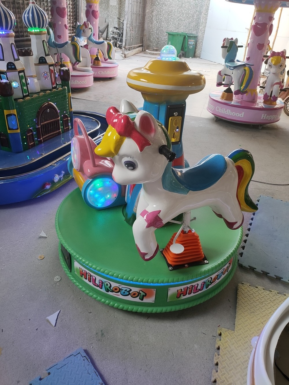 Amusement Park Carousel Horses For Sale Amusement Park Electronic Equipment Coin Operated Kid Game Machine