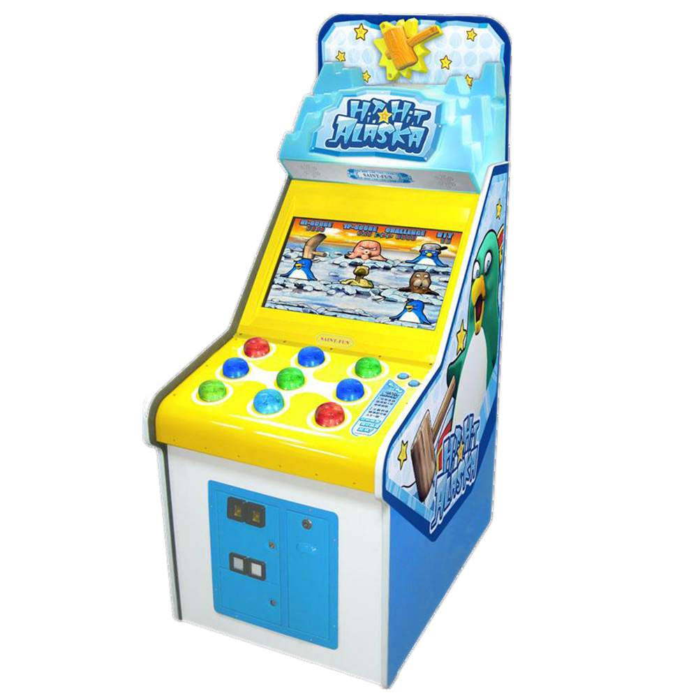 Hot Selling Coin Operated Arcade Indoor Sport Amusement Hit Hit Alaska Lottery Redemption Game Machines  For Sale