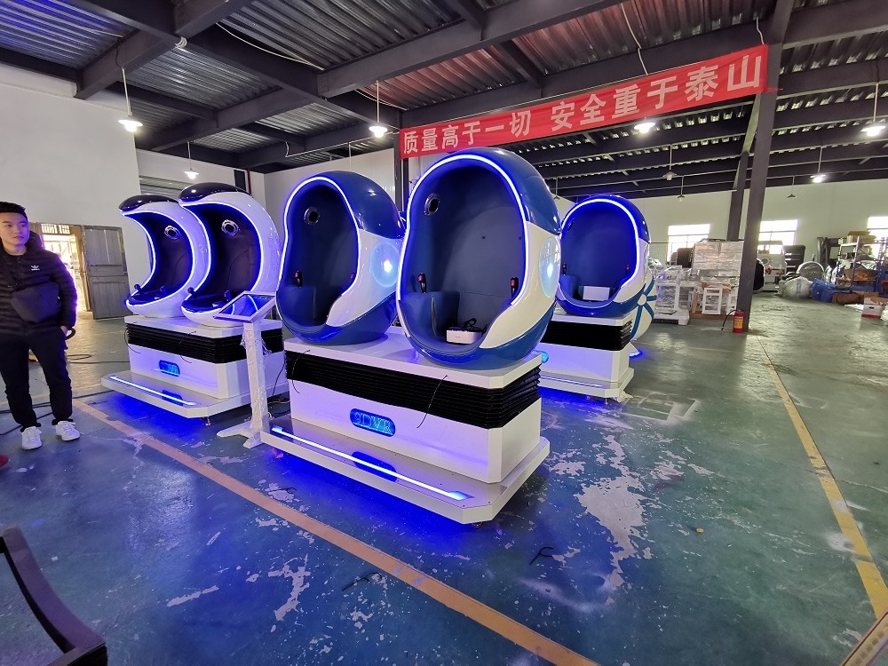 Coin Operated Amusement Park 2 Player 9D Egg Cinema Chair |9D Vr Seater Vr Seats Cinema For Shopping Mall for Sale