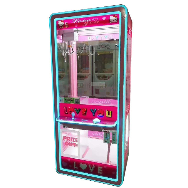 Coin Operated Crystal Love Claw Crane Game Machine| Arcade Amusement Prize Gift Doll Claw Game Machine For Sale