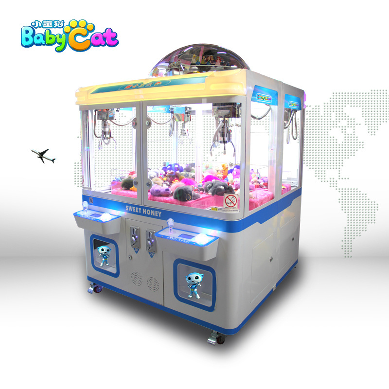 Small Claw Arcade Plush Toy Crane Vending Machine In Malaysia Manufacturer