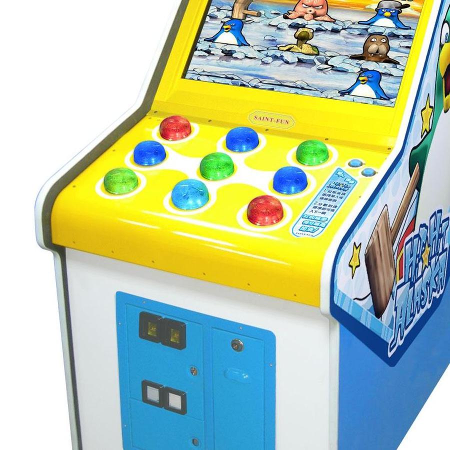 Hot Selling Coin Operated Arcade Indoor Sport Amusement Hit Hit Alaska Lottery Redemption Game Machines  For Sale