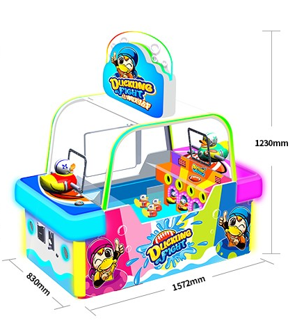 Top Sale Indoor Sport Coin Operated Arcade Ducking Fight Kiddie Water Shooting Game Machines For Amusement Park For Sale