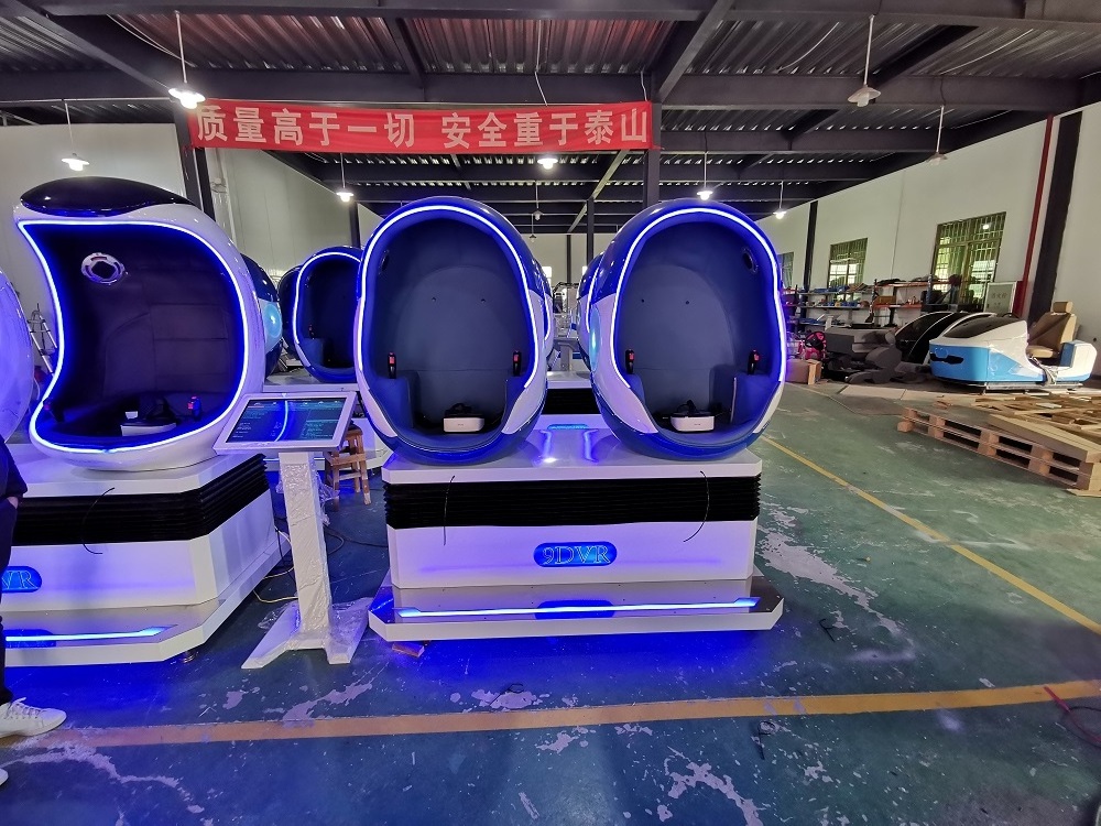 Coin Operated Amusement Park 2 Player 9D Egg Cinema Chair |9D Vr Seater Vr Seats Cinema For Shopping Mall for Sale