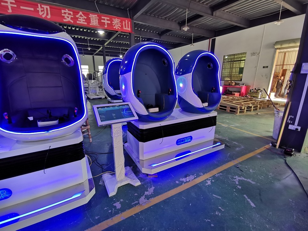 Coin Operated Amusement Park 2 Player 9D Egg Cinema Chair |9D Vr Seater Vr Seats Cinema For Shopping Mall for Sale