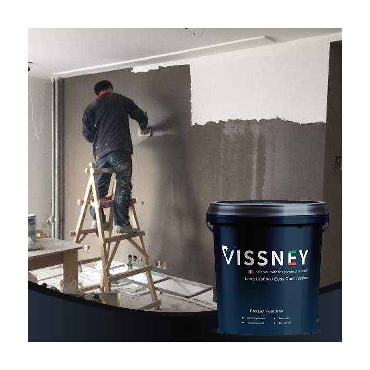 Vissney High Adhesion Flexibility Cement-based Micro Cement Black and White Venetian Plaster