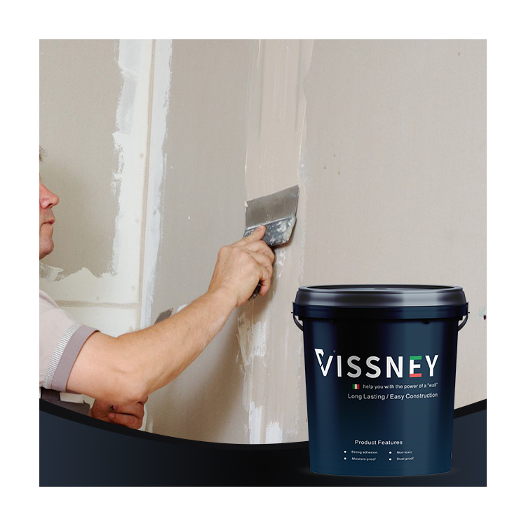 Vissney High Adhesion Flexibility Cement-based Micro Cement Black and White Venetian Plaster