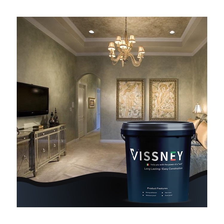 Vissney Decorative Special Metallic Effect Glitter Interior & Exterior Wall Paint Velvet Effect Paint For Bedroom