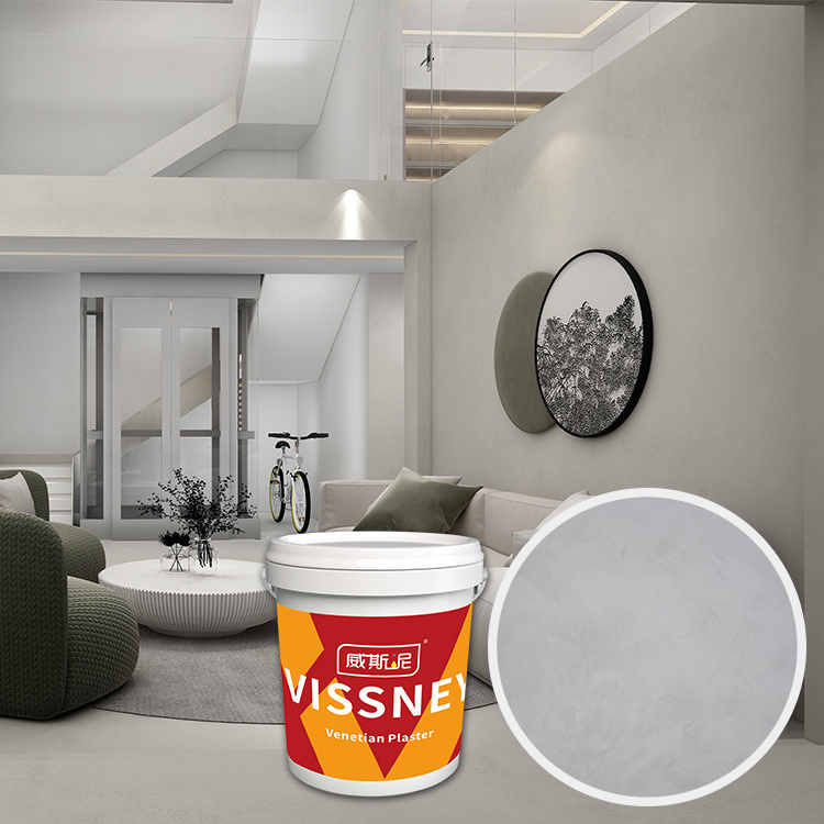 Vissney Wall Paint Mirror Effect Classic Stucco Venetian Plaster Easy Application Waterproof Interior Wall Paint