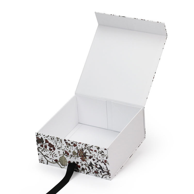 customized cardboard box packaging magnetic gift box with ribbon wedding gift box for cosmetic jewelry