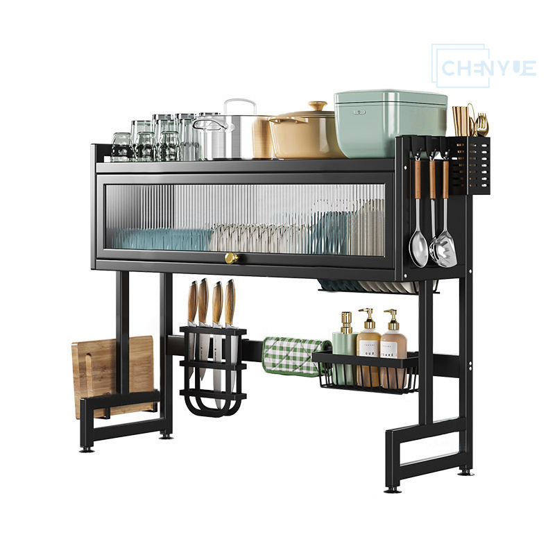 Adjustable 2 Tiers over the Sink Dish Drying Rack Kitchen Organization Storage Holders & Rack Dish Drainer Racks for Counter