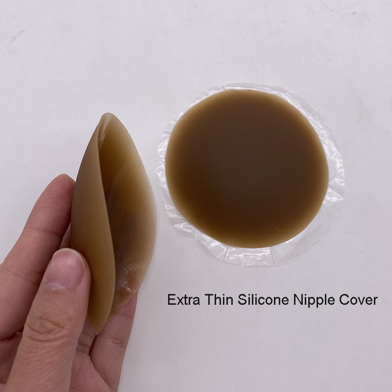 Silicone Concealer Nipple Pasties Solid Color Breathable Breast Opaque Silicone Adhesive Nipple Cover