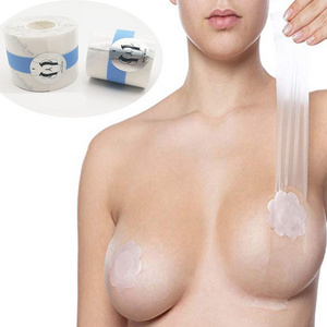 Chinese  Factory Price Hot Selling  New Style Strapless Invisible Boob Lift Tape Medical Grade Push Up breast  Lift Tape