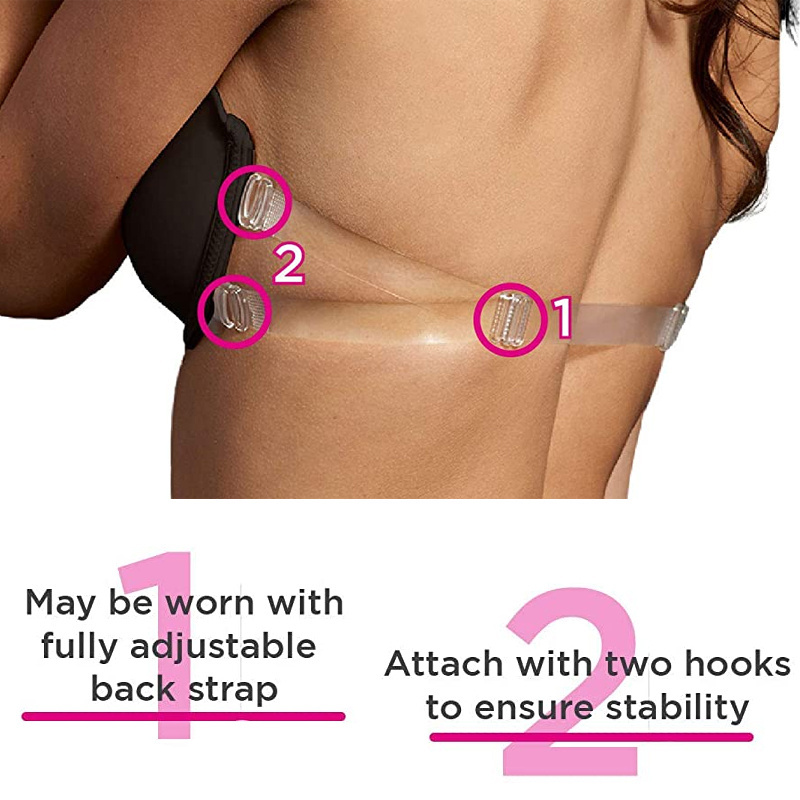 Polyolefin Adhesive Women Underwire Bra with Detachable Straps