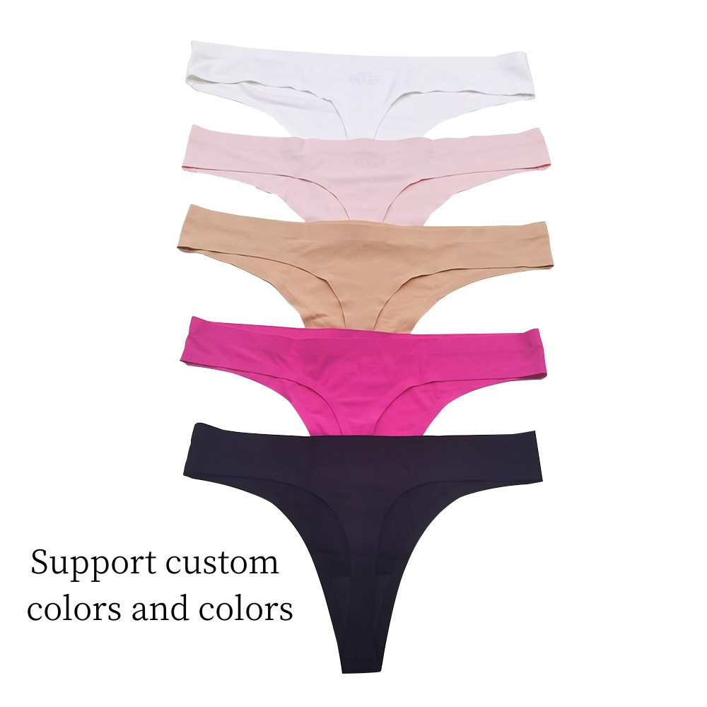 Lightweight seamless Bikini No Show Panties Ladies Invisible Breathable Briefs Soft Stretch thong underwear hipster for women