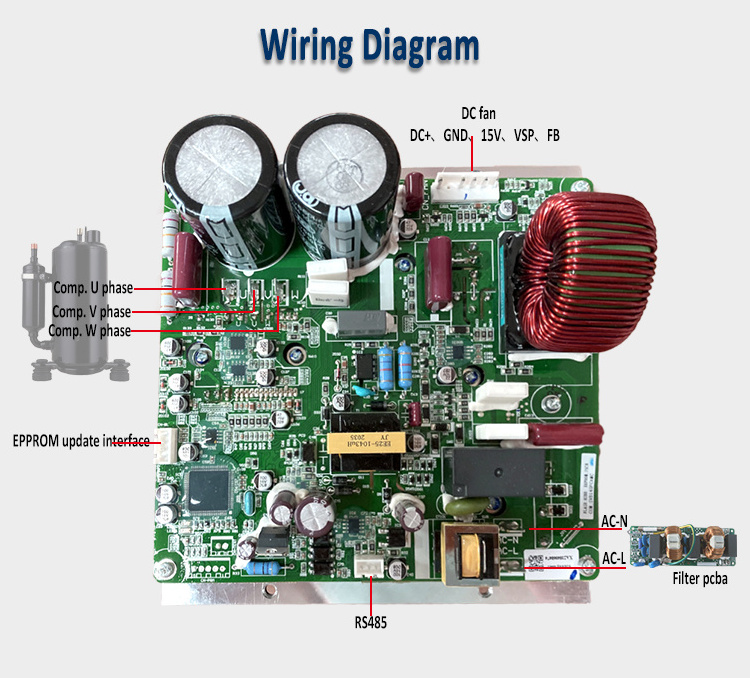 Air Conditioner Compressor DC Inverter Driver Controller Assembly PCBA PCB Control Board