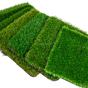 Custom UV Resistant Colorful Green Synthetic Garden Artificial Turf , Carpet Grass For Landscape