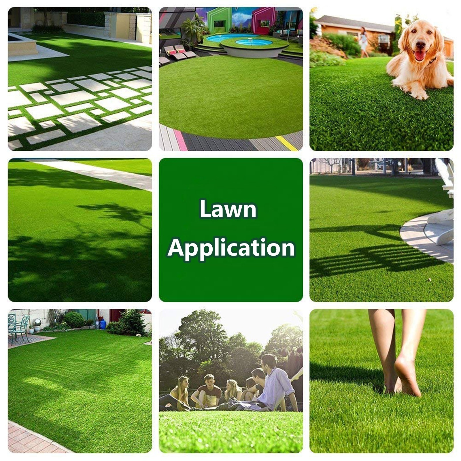 Artificial grass for garden c-shape soft turf pet-friendly weather durable well UV-resistance synthetic turf high quality grass