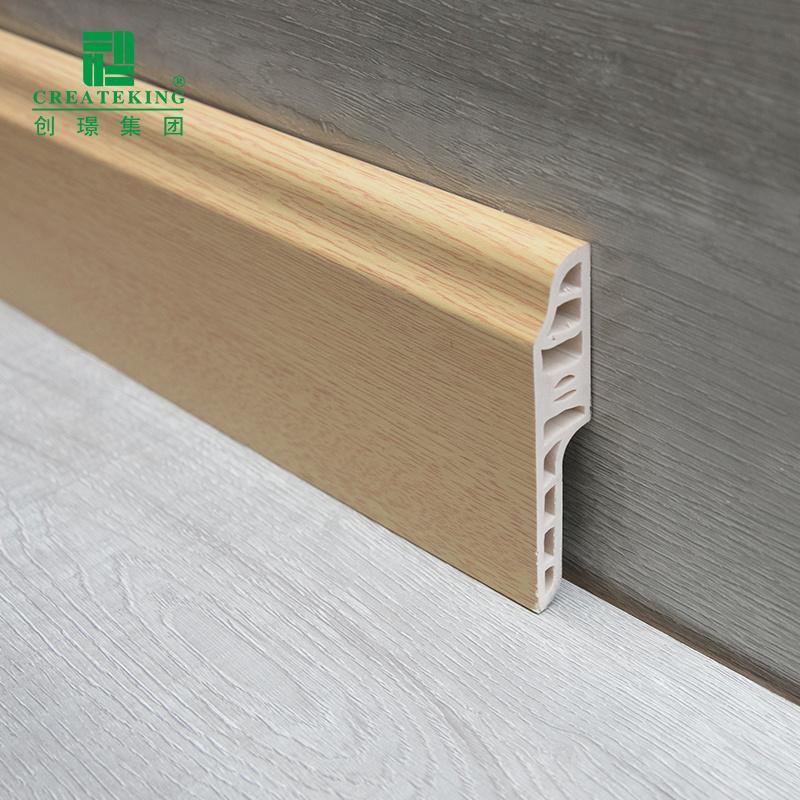 Foshan Supplier CREATEKING Skirting Board Cover For Wall Foot Protection Fireproof Floor Skirting Board