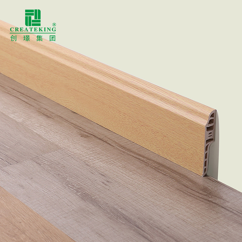 Foshan Supplier CREATEKING Skirting Board Cover For Wall Foot Protection Fireproof Floor Skirting Board