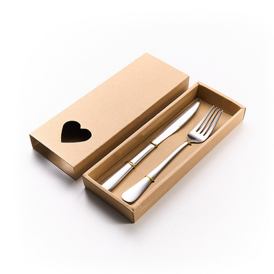 wedding promotion gift Flatware Set Stainless Steel knife and fork set Stainless Steel Forks Flatware Tableware Cutlery with box