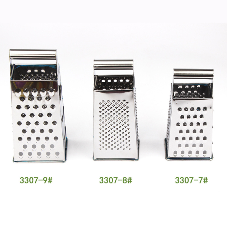 Kitchen Stainless Steel ginger Grater 4/6-Sides Non-Slip Base Kitchen Cheese vegetable grater