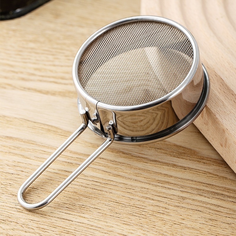 N0382 Stainless Steel Baking Tool For Kitchen Multipurpose Coffee Powder Colander Wholesale Flour Sifter Strainer