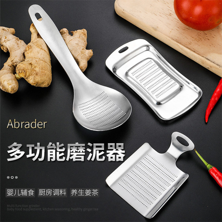 Kitchen Fruit and Vegetable tool Manual Mini stainless steel wasabi Crusher salt ginger grater vegetable garlic grinder