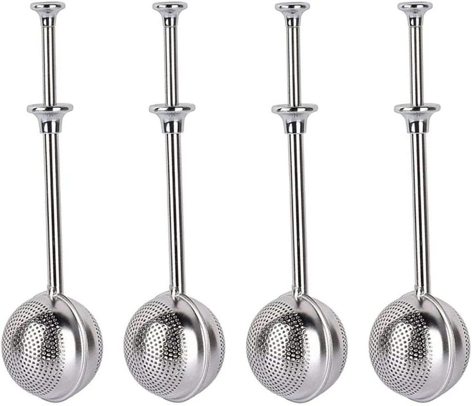 food grade stainless steel 18/10 Stick Pipe long handle tea pot Filter Steeper cylindrical tea tube ball tea Infuser Strainer