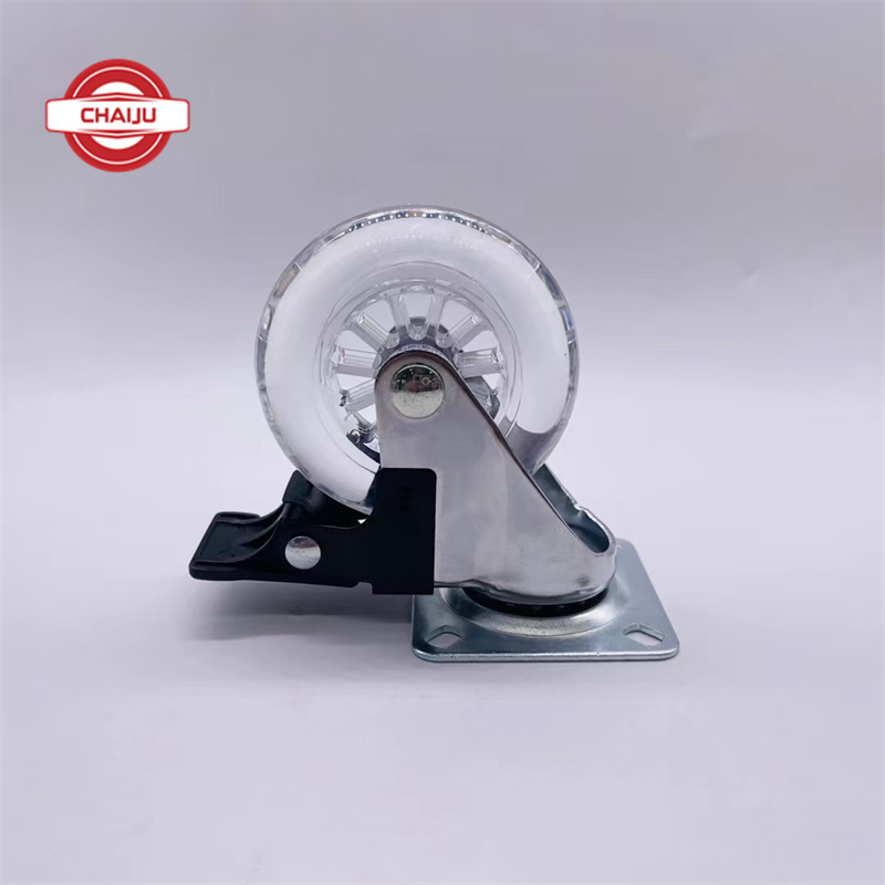 Premium Rubber Office Chair Caster Wheel Replacements for All Hard Surface Floors and Carpet 2 Inch Twin Chair Wheels