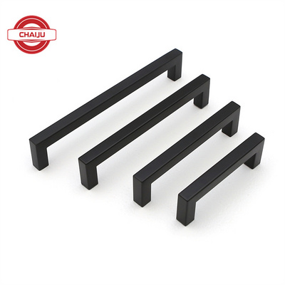 3 Inch Cabinet Handles Matte Black Cabinet Pulls Stainless Steel Drawer Pulls Square Handles for Cabinets Dressers Cupboard