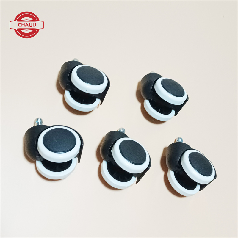 custom office furniture chair caster wheels PU 2 inch metal roller mute chair caster wheels for office chairs