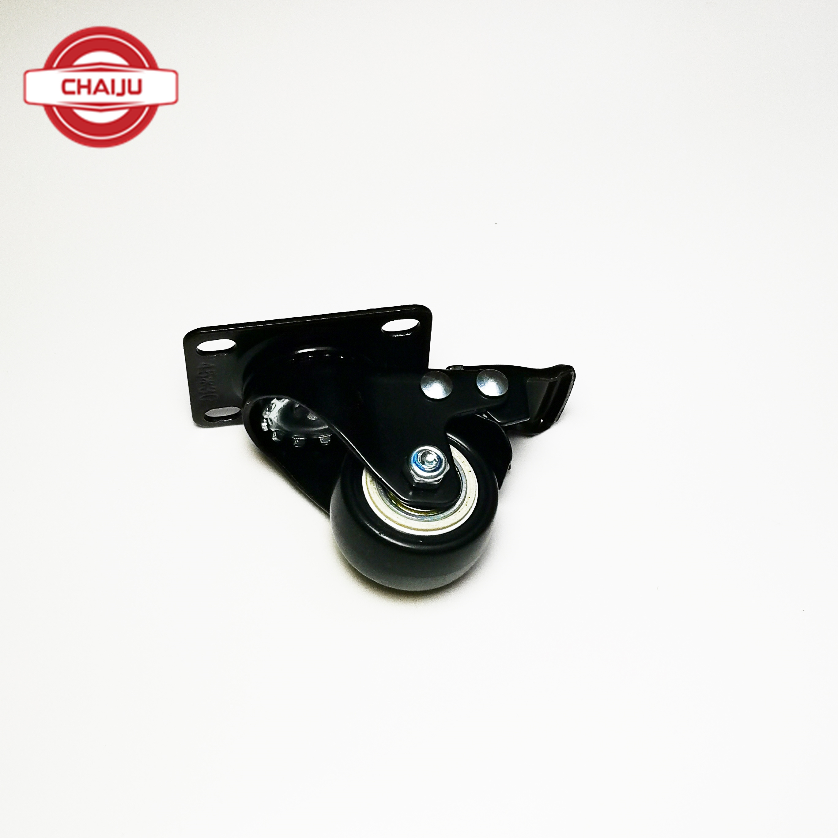 2 inch Caster Wheels Heavy Duty Silent Excellent Locking Casters with Polyurethane (PU) Wheels Swivel Plate Castor Wheels