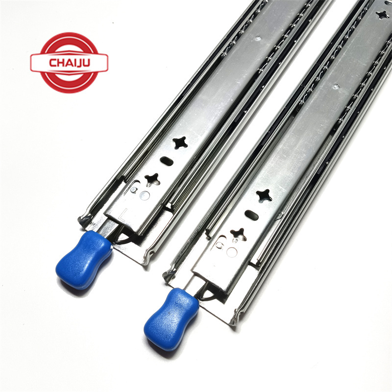 Heavy Duty Locking Drawer Slides Full Extension Runners with Lock 20 Side Mount Ball Bearing Rails Track Glides 250 Lbs