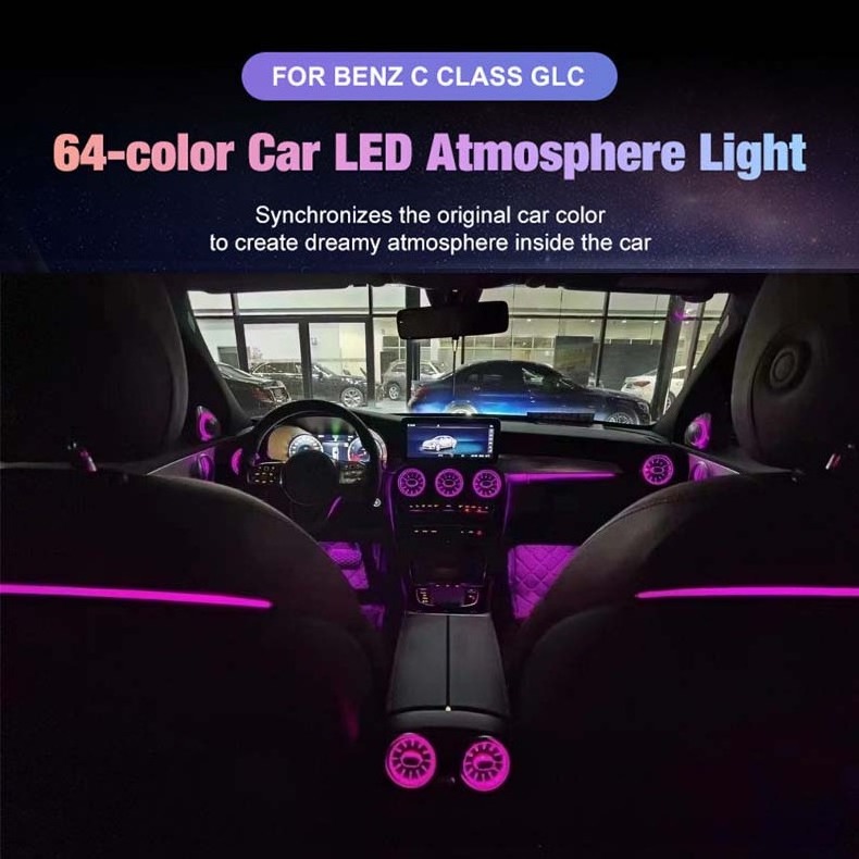 Auto Lighting System Ambient Light Kit Car LED Styling Car Interior Ambient Lights For Mercedes Benz C-class W205