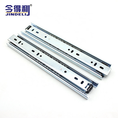 40mm cold-rolled steel 3 fold ball bearing tool box drawer runner telescopic channels soft close drawer slides