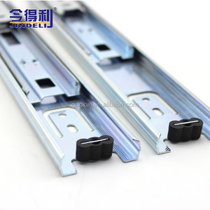 wholesale stainless steel triple extension heavy duty telescopic drawer runner ball bearing soft close drawer slides