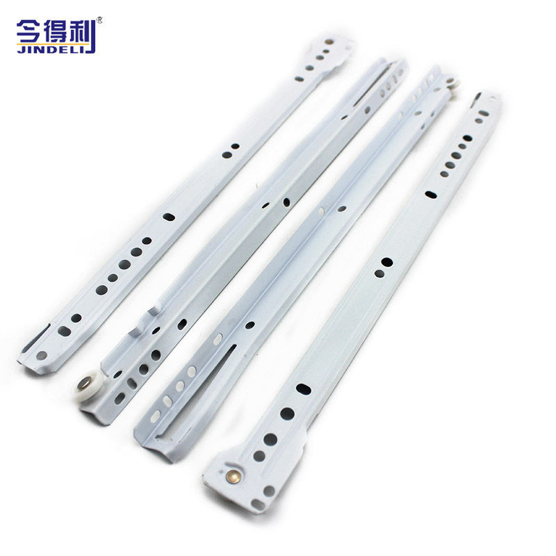 wholesale stainless steel cheap price  telescopic runner drawer channel sliding glass runner ball bearing  drawer slides