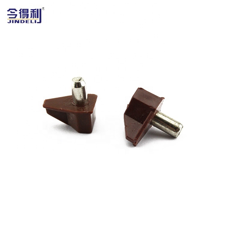 furniture fittings 5mm furniture cabinet glass screw plastic shelf bracket invisible cabinet shelf support for sale