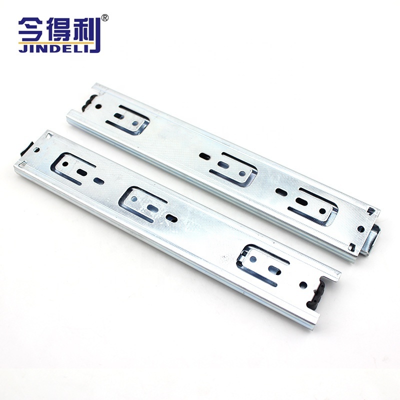 40mm cold-rolled steel 3 fold ball bearing tool box drawer runner telescopic channels soft close drawer slides