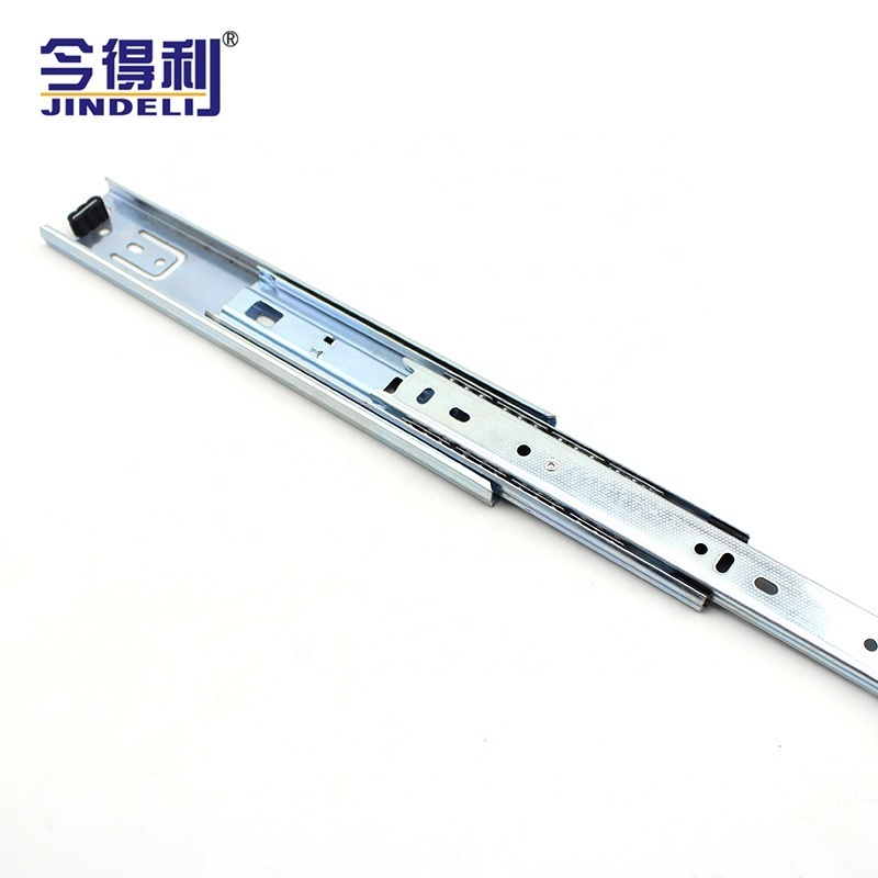 40mm cold-rolled steel 3 fold ball bearing tool box drawer runner telescopic channels soft close drawer slides