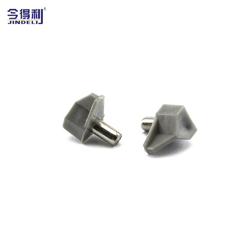 furniture fittings 5mm furniture cabinet glass screw plastic shelf bracket invisible cabinet shelf support for sale