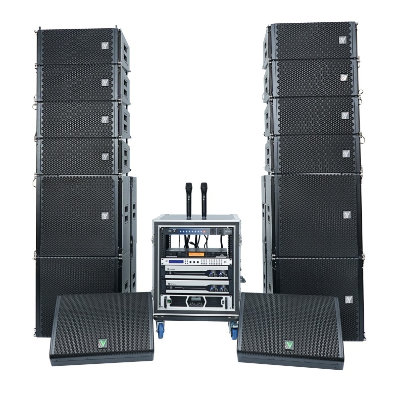 Speaker System factory wholesale dual 8 inch mini line array Speaker System