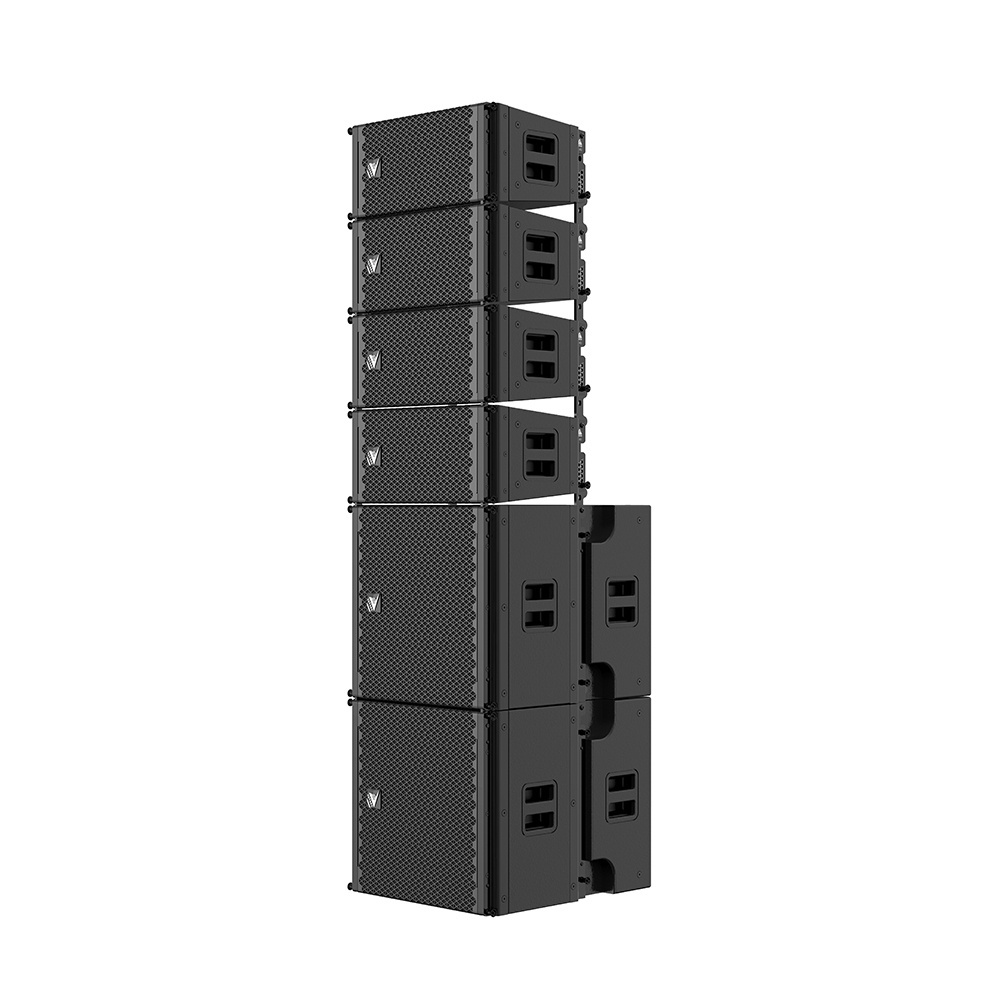 New design dual 8 inch passive mini line array speakers