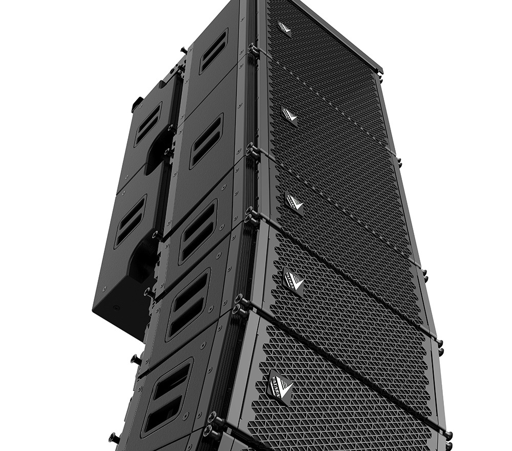 New design dual 8 inch passive mini line array speakers