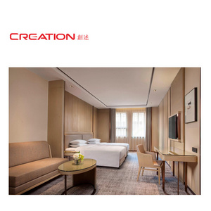 CREATION County Yard Marriott Hotel Solid Wood Frame Upholstered Hotel Room Furniture For Hotels