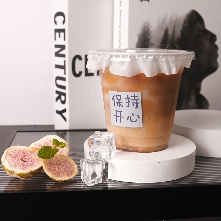 Custom Printed Free PET Clear Disposable 12 14 16 18 20 24 oz Coffee Smoothie Beverage Plastic Cups