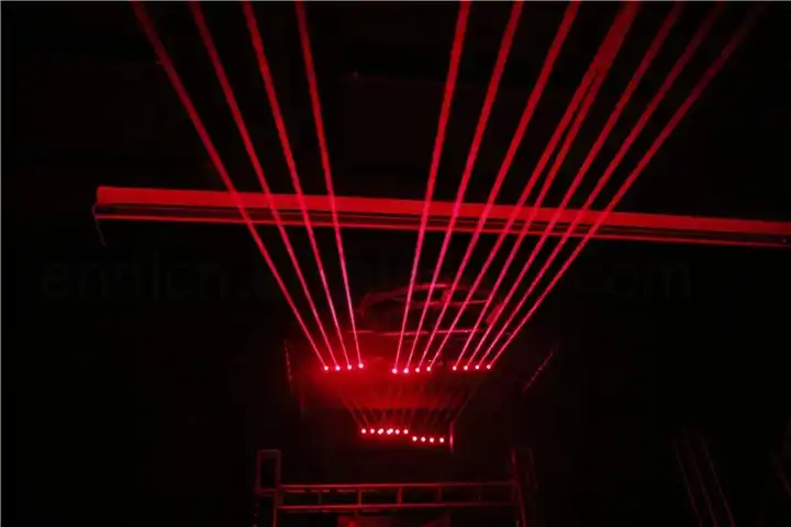 3W Double Sided 8 Eyes Swing Laser Light