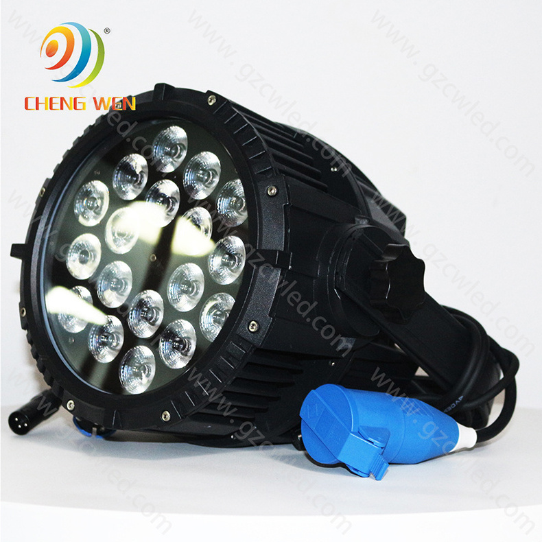 18PCS LED PAR Light 4 in 1 RGBW LED Disco Outdoor PAR Can Waterproof